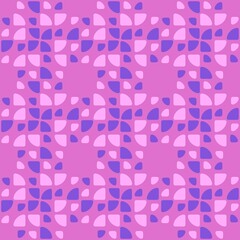 Rounded abstract seamless pattern - accent for any surfaces.