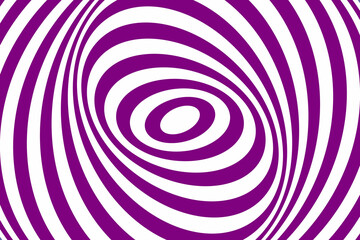 Violet abstract striped background. Optical art. Vector.