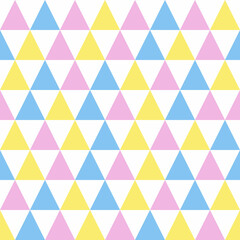 White background with colorful triangle . Vector illustration.