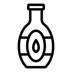 Oil bottle icon outline vector. Food agave
