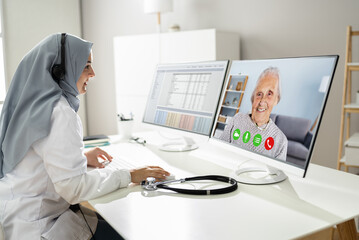 Doctor Telehealth Video Call With Patient