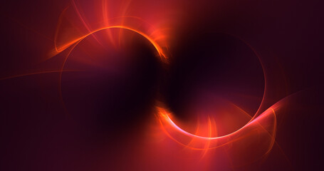 3D rendering abstract colorful fractal light background