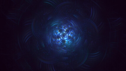 3D rendering abstract colorful fractal light background