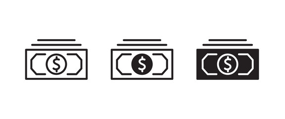 dollar money cash icon, payment Coins Finance coin earnings icons button,vector, sign, symbol, logo, illustration, editable stroke, flat design style isolaated on white linear pictogram