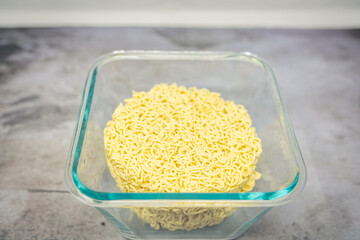 Process of Cooking Chicken and Seafood Ramen