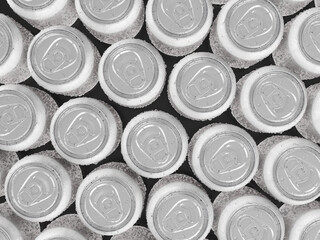 Drink cans background