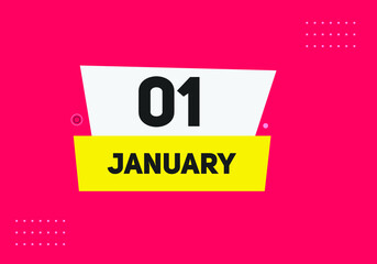 January 12 text calendar reminder. 12th January daily calendar icon template
