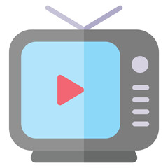 Television program flat icon