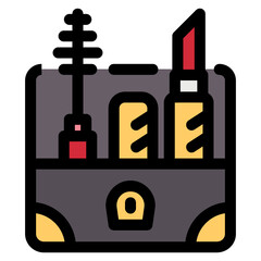 Makeup filled line color icon