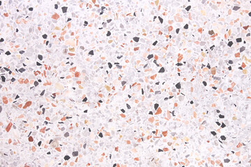 Polished stone floor or colorful terrazzo on background