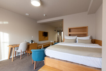 Interior of an empty hotel apartment