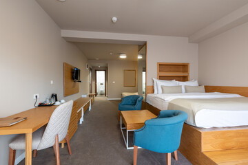 Interior of an empty hotel apartment