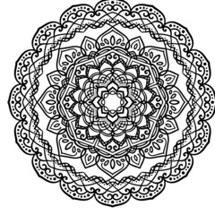 Hand drawn Mandala. Vintage decorative elements