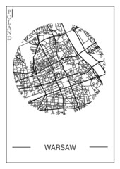 sketch of the world POLAND WARSAW CAPITAL