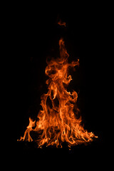 Blaze fire flame texture for banner background.