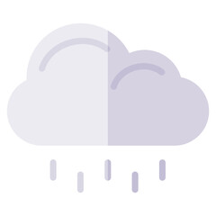 Cloud Rain flat icon