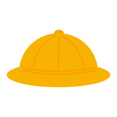 新入生がかぶる黄色い帽子のベクターイラスト素材