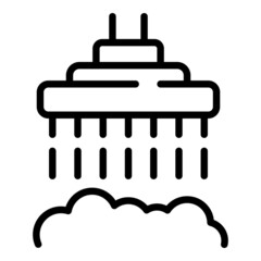 Dogs spa icon outline vector. Dog bath