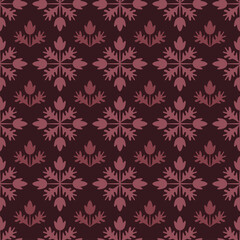 Seamless floral  vinousbackground in Damascus style