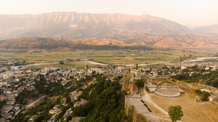 View of Old Town Gjirokaster, Albania