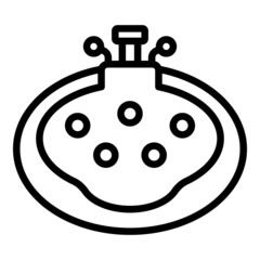 Bathroom spa icon outline vector. Physical therapy