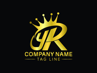 Fototapeta na wymiar YR Luxurious Royal Logo Premium style logo design eps-10