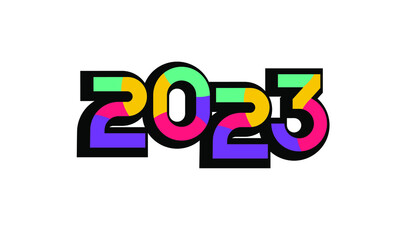 2023 New Number Modern Fresh Color Youth