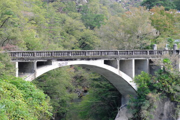 Fototapeta na wymiar 山梨県昇仙峡長潭橋