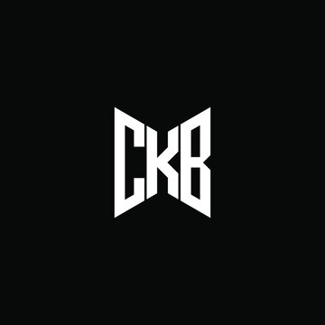 CKB letter logo creative design. CKB unique design