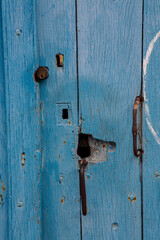 vieille porte bleue