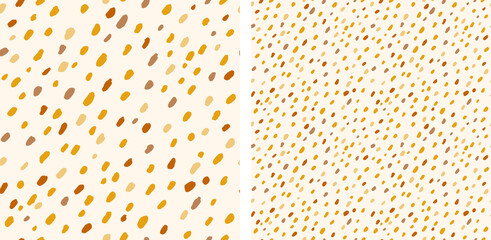 Abstract Pattern Nursery Gender Neutral Organic Earthy Colors Seamless Pattern Vector Illustration