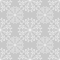Simple floral seamless pattern with flowers for fabrics and cards and linens and kids and wrapping paper