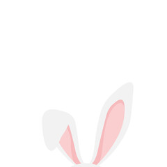 Easter bunny white rabbit ears