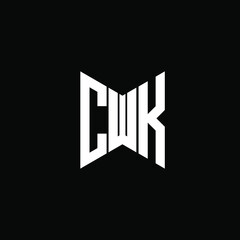CWK letter logo creative design. CWK unique design