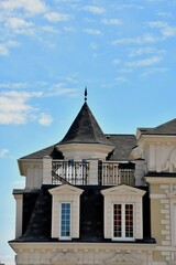 Elements of the facade of a modern house