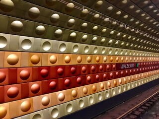 Metro Bahnhof Muzeum in Prag / Praha (Tschechien)