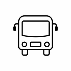 bus line icon vector