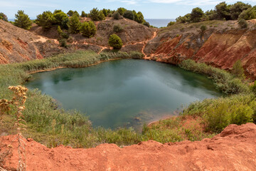 Otranto Puglia bauxite lake