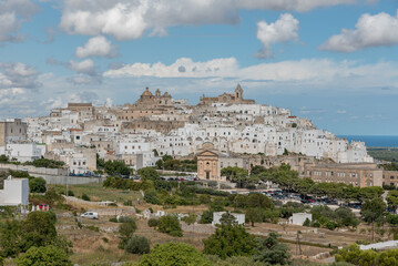 Naklejka premium Ostuni Puglia streets buildings