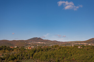 Autumnal landscape of Molise seen from Isernia