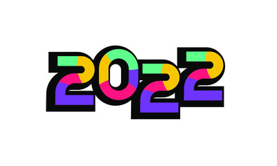 2022 New Number Modern Fresh Color Youth
