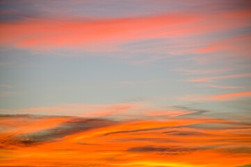 Obraz premium Dramatic Sunrise Over the Hills of Tuscany Italy
