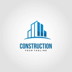Fototapeta premium Construction logo design vector. Suitable for your business logo