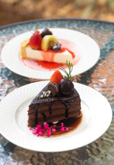 Double Chocolate Cake.