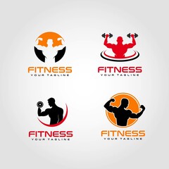 Fitness logo design vector. Suitable for your business logo