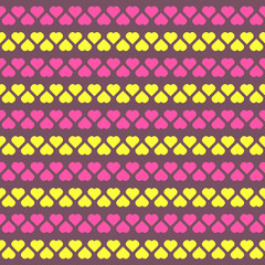 Valentine's day background, Abstract seamless pattern with hearts. Template greeting card, invitation and advertising banner, brochure. Cute Valentine cards. Wrapping paper for present.