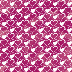 Valentine's day background, Abstract seamless pattern with hearts. Template greeting card, invitation and advertising banner, brochure. Cute Valentine cards.