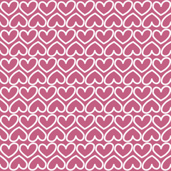 Valentine's day background, Abstract seamless pattern with hearts. Template greeting card, invitation and advertising banner, brochure. Cute Valentine cards.