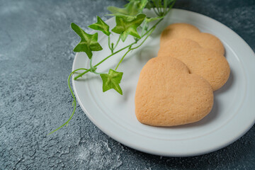 ハートのクッキー3個