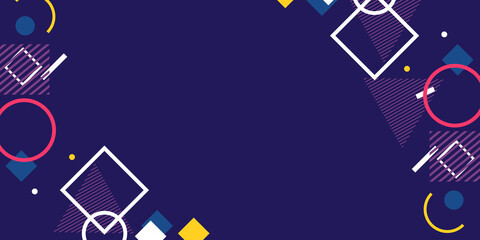 Fototapeta premium Vector Background - Web Banner with copy space - Abstract Wallpaper - Concept